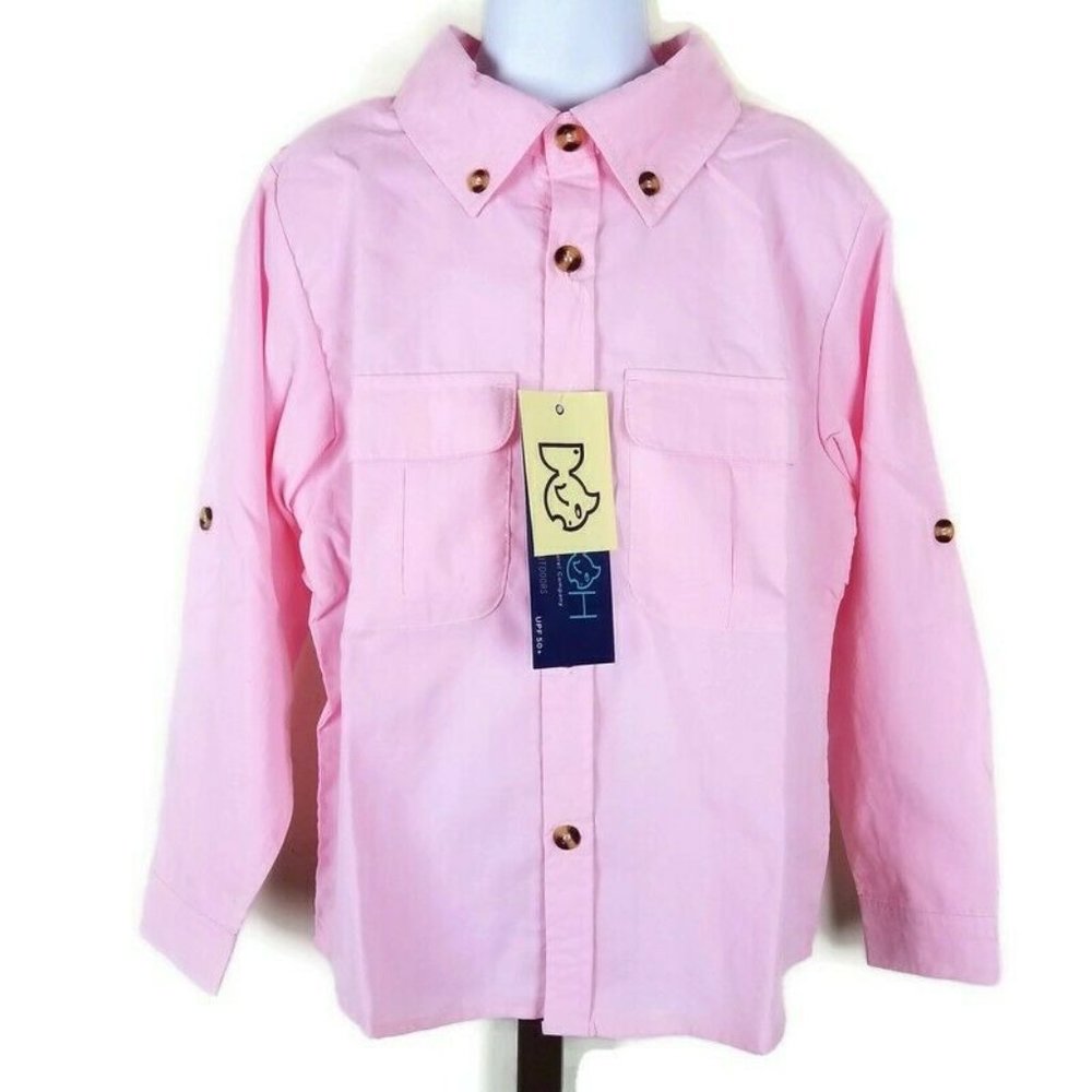 PRODOH UPF 50 Boys Button Front Fishing Shirt